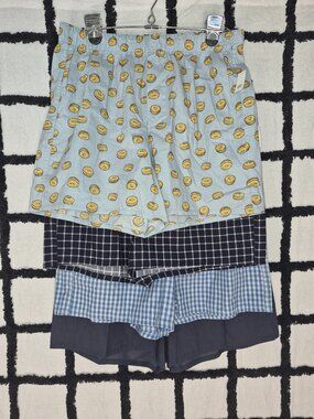 NWT 4 Pairs GAP S Men's Boxers Boxer Shorts Bagel & Plaid Prints